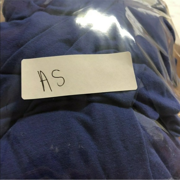 Soft Surroundings Faux Wrap Blouse SZ XL Blue Top - Picture 6 of 6